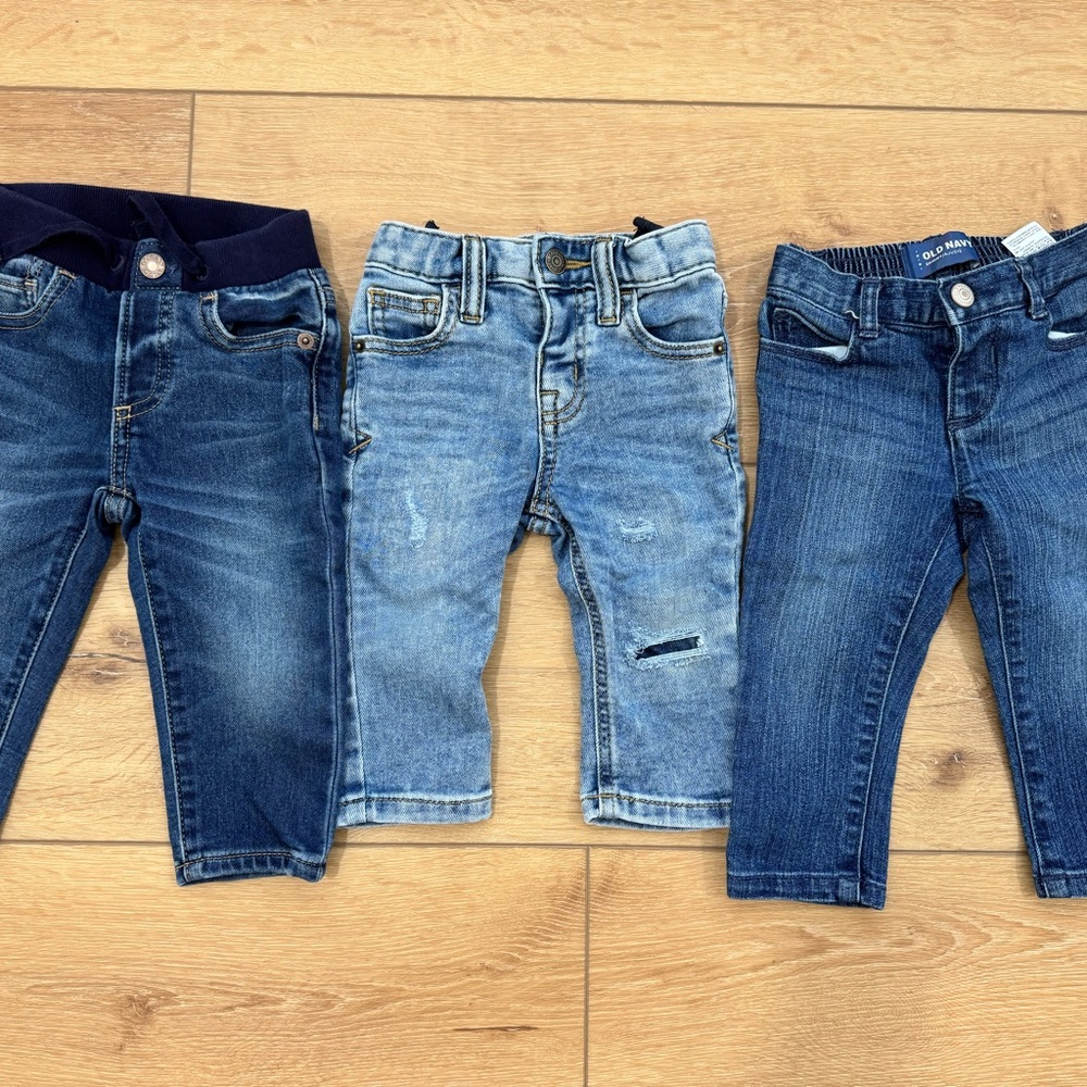 Old Navy, Gap, Cat & Jack Jeans Bundle 6-12 months